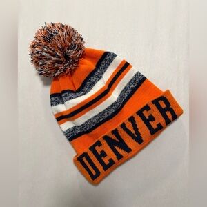 Unisex Orange Blue Denver Broncos NFL Winter Cold Westher Outdoors Hat SKU 18